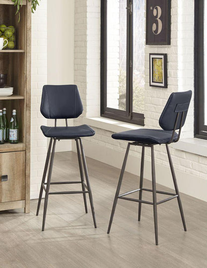 Modus Furniture - Vinson Modern Swivel Bar Stool in Cobalt (Set of 2) - 9LE868V veiw 1