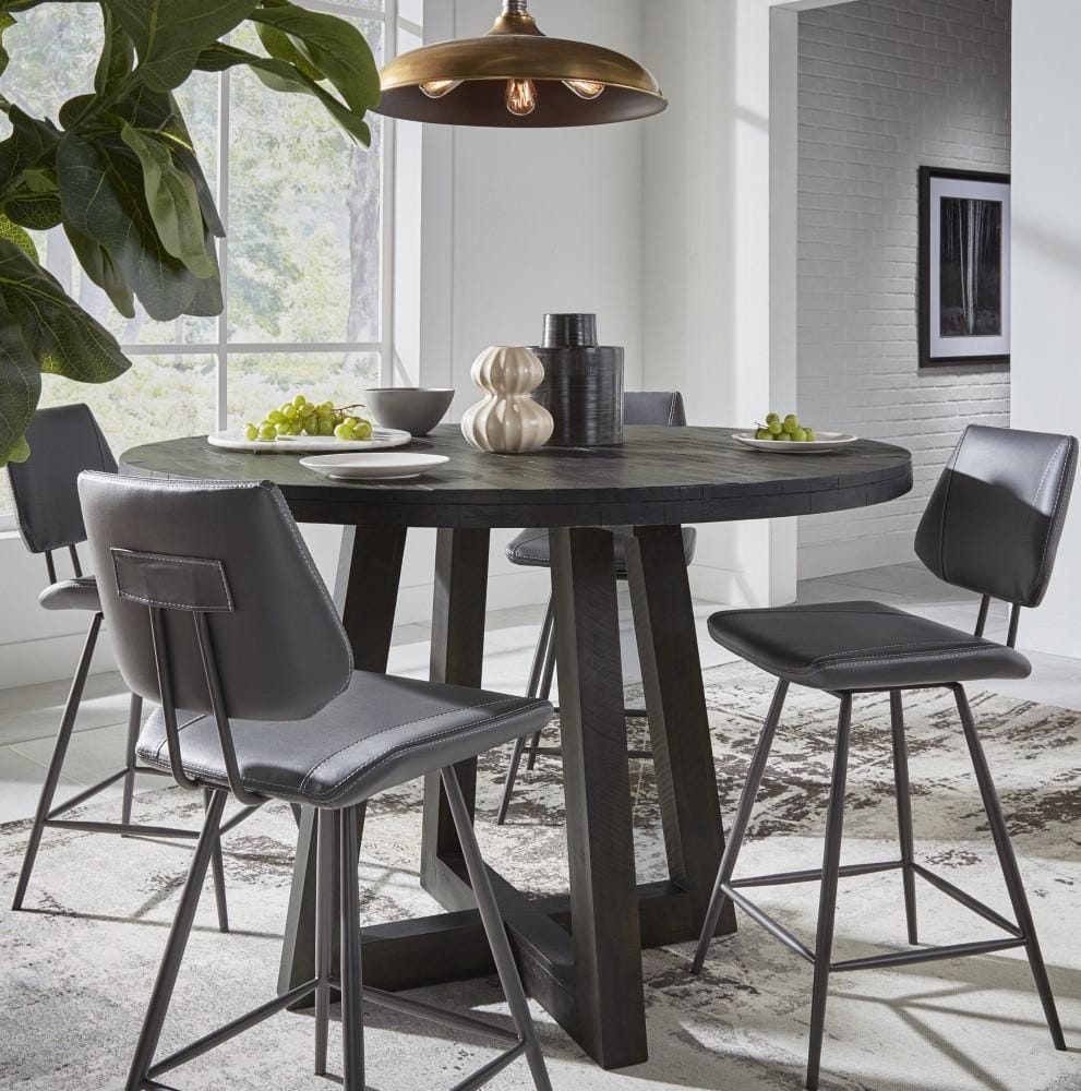 Modus Furniture - Vinson Modern Swivel Counter Stool in Cobalt (Set of 2) - 9LE870V veiw 2