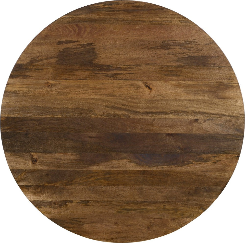 Modus Furniture - Virton Solid Wood Round Coffee Table in Smoked Brown - PMRR21 view 3