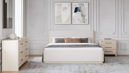 Modus Furniture - Wallen Uph CK Bed - White Sand - TDXXH6 view 7