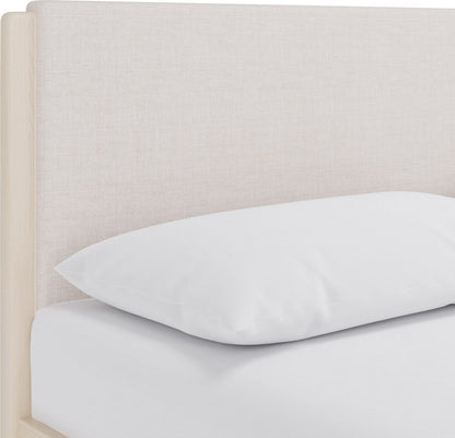 Modus Furniture - Wallen Uph EK Bed - White Sand - TDXXH7 view 4