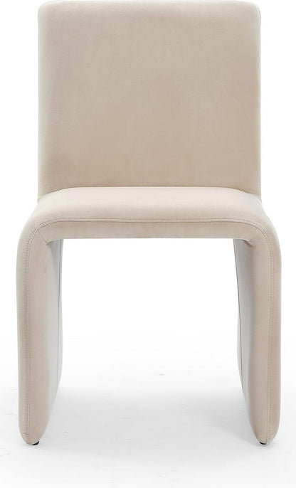 Modus Furniture - Winston Fully Upholstered Side chair in Sand Velvet Set of 2 - FMBF64A_2 view 2