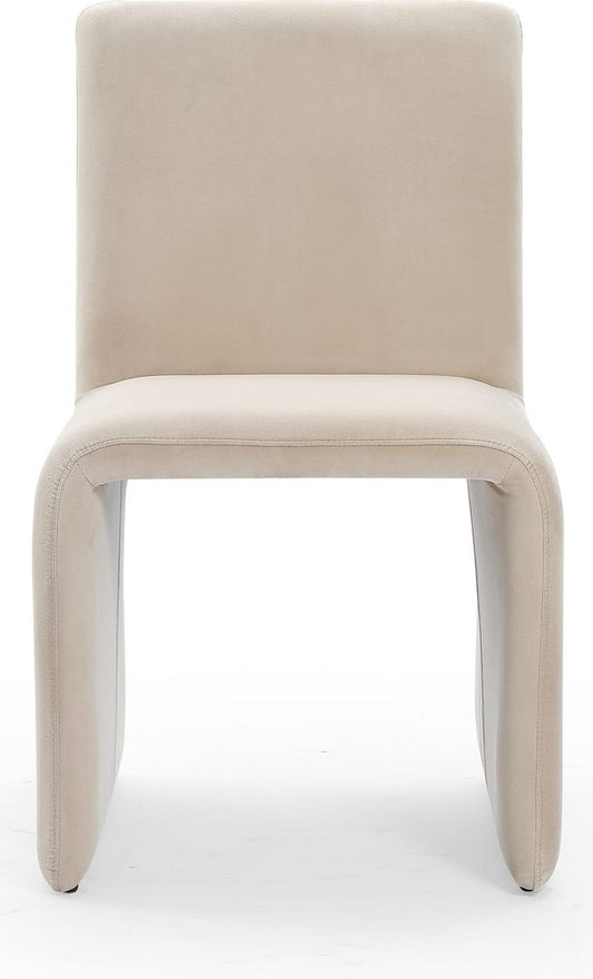 Modus Furniture - Winston Fully Upholstered Side chair in Sand Velvet Set of 2 - FMBF64A_2 view 2