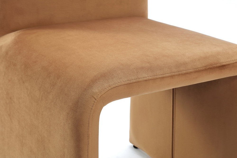 Modus Furniture - Winston Fully Upholstered Side chair in Whiskey Velvet - FMBF64B_1 view 5