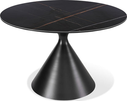 Modus Furniture - Winston Stone Top Metal Base Round Dining Table in Black - FMBF60 view 1
