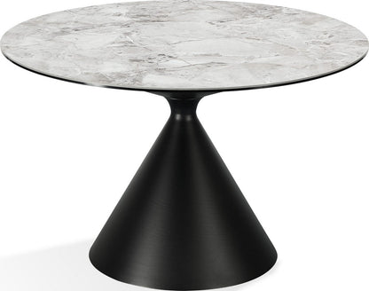 Modus Furniture - Winston Stone Top Metal Base Round Dining Table in Grigio - FMNY60 view 1