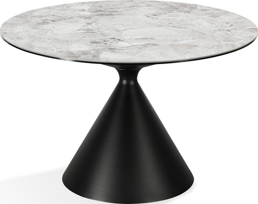 Modus Furniture - Winston Stone Top Metal Base Round Dining Table in Grigio - FMNY60 view 1