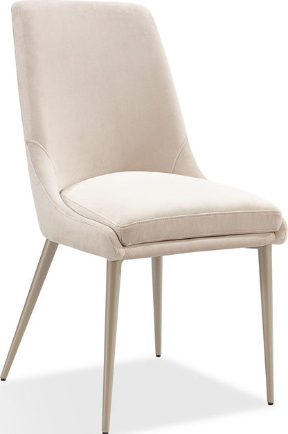Modus Furniture - Winston Upholstered Metal Leg Dining Chair in Cream and Champagne - FMKR63_1 view 1