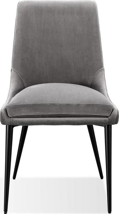 Modus Furniture - Winston Upholstered Metal Leg Dining Chair in Goose and Black - FMNY63_1 view 2