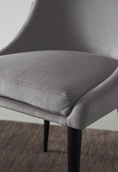 Modus Furniture - Winston Upholstered Metal Leg Dining Chair in Goose and Black - FMNY63_1 view 6