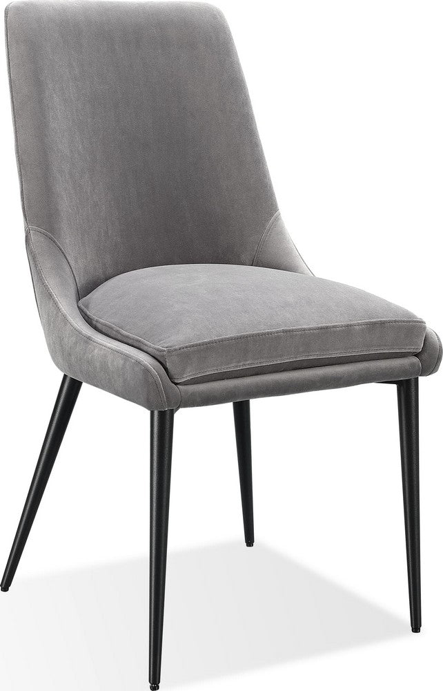 Modus Furniture - Winston Upholstered Metal Leg Dining Chair in Goose and Black Set of 2 - FMNY63_2 view 1