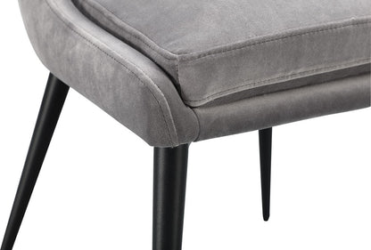 Modus Furniture - Winston Upholstered Metal Leg Dining Chair in Goose and Black Set of 2 - FMNY63_2 view 5