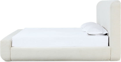 Modus Furniture - Wisteria King-size Upholstered Platform Bed in Frosty Corduroy - RYVMH7 view 3