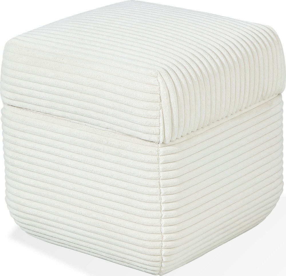Modus Furniture - Wisteria Upholstered Storage Ottoman in Frosty Corduroy - RYVM88 view 1