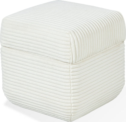 Modus Furniture - Wisteria Upholstered Storage Ottoman in Frosty Corduroy - RYVM88 view 1