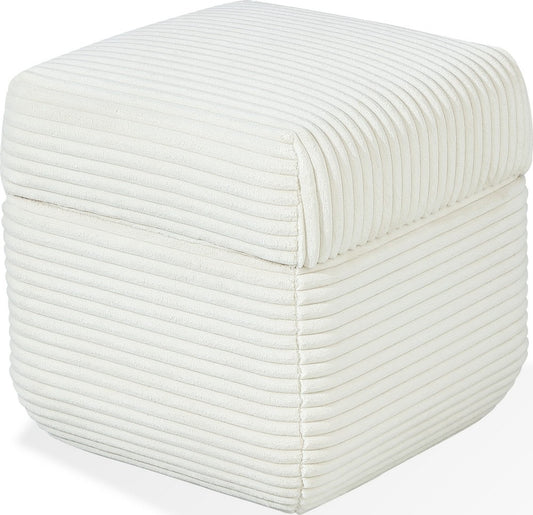 Modus Furniture - Wisteria Upholstered Storage Ottoman in Frosty Corduroy - RYVM88 view 1