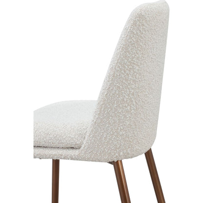Modus Furniture - Wyatt Upholstered Bar Stool in Ricotta Boucle and Bronze Metal Set of 2 - PWTA75FMY view 5