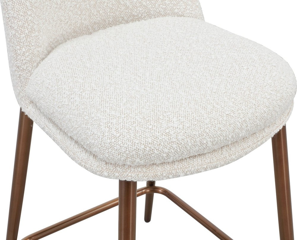 Modus Furniture - Wyatt Upholstered Counter Stool in Ricotta Boucle and Bronze Metal Set of 2 - PWTA69FMY_2 view 5