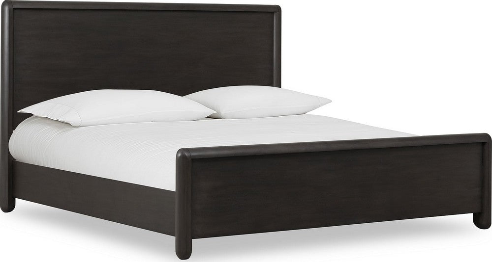 Modus Furniture - Xolani California King-Size Acacia Wood Platform Bed in Jaguar - TTXTH6 view 1