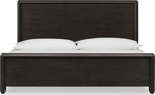 Modus Furniture - Xolani California King-Size Acacia Wood Platform Bed in Jaguar - TTXTH6 view 2
