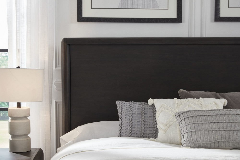 Modus Furniture - Xolani California King-Size Acacia Wood Platform Bed in Jaguar - TTXTH6 view 9