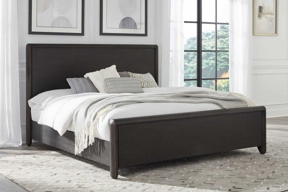 Modus Furniture - Xolani California King-Size Acacia Wood Platform Bed in Jaguar - TTXTH6 view 10