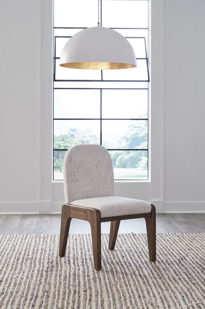 Modus Furniture - Xolani Chenille Upholstered Dining Chair in Chinchilla and Impala - TTXU63_1 view 7