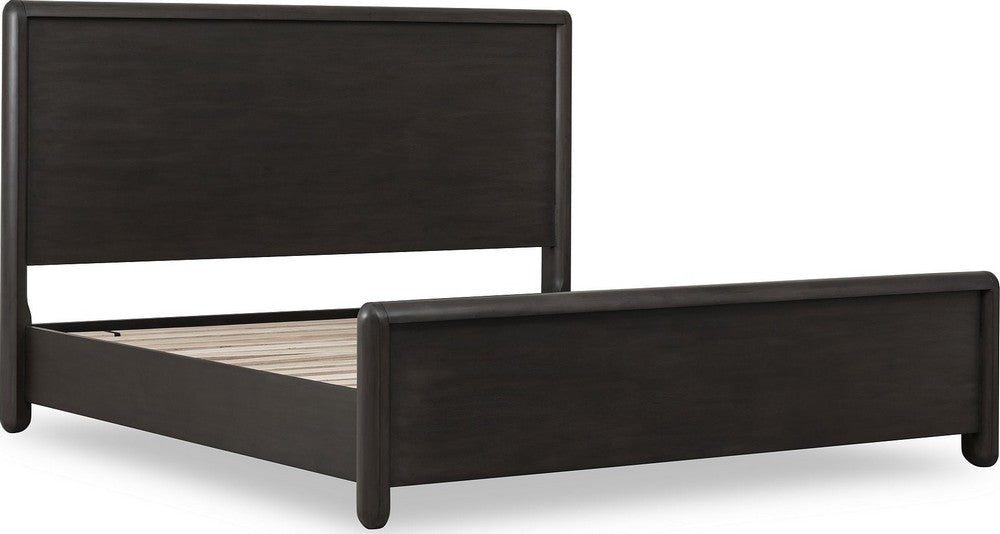 Modus Furniture - Xolani King-Size Acacia Wood Platform Bed in Jaguar - TTXTH7 view 4