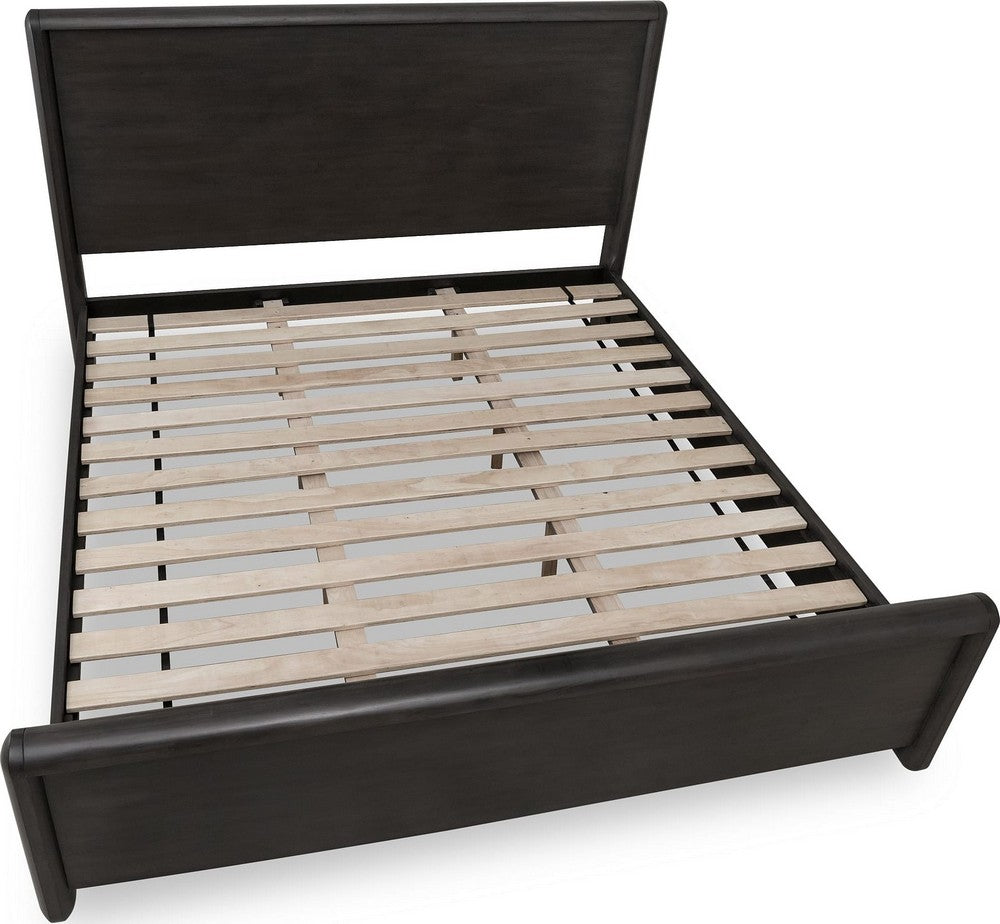 Modus Furniture - Xolani King-Size Acacia Wood Platform Bed in Jaguar - TTXTH7 view 6