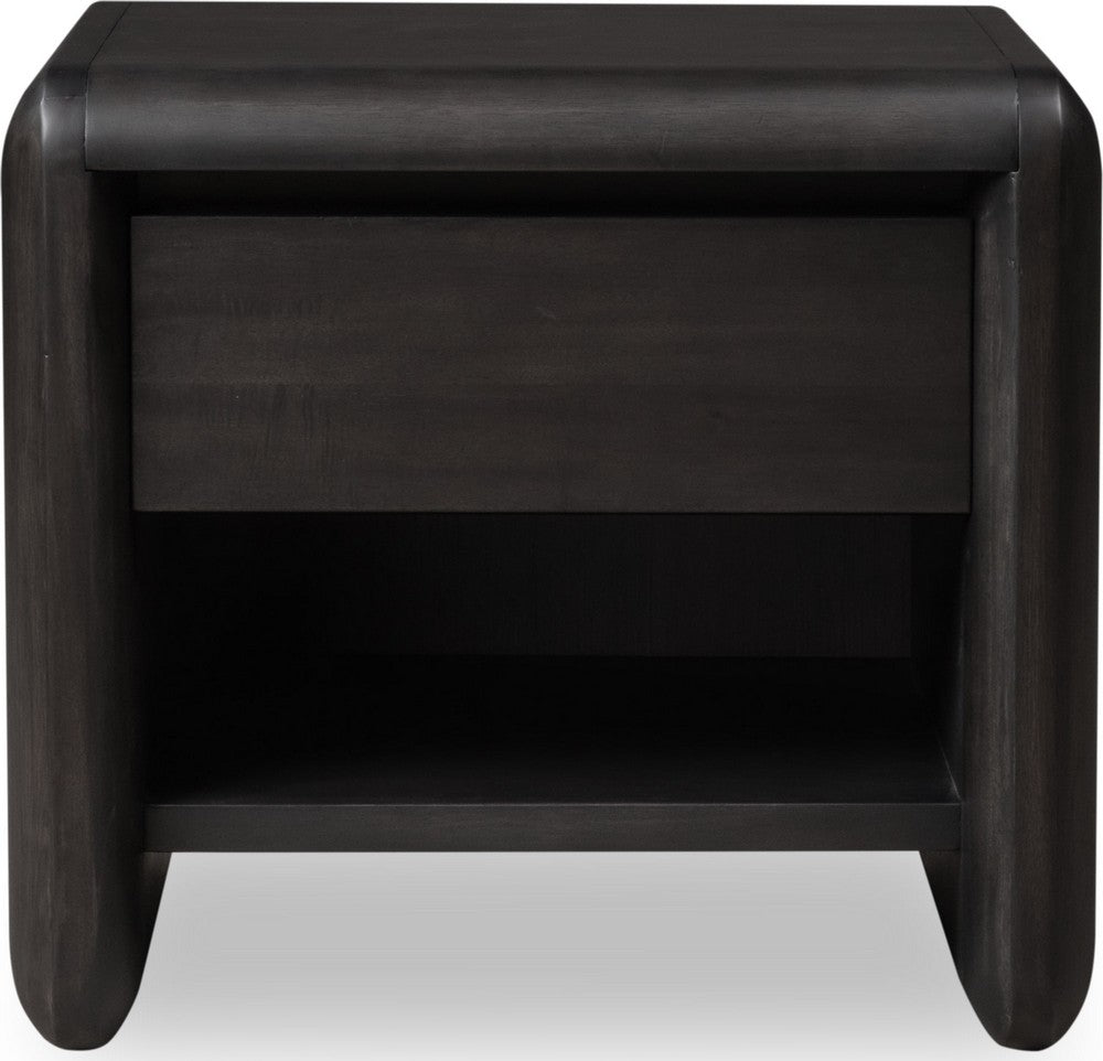 Modus Furniture - Xolani One Drawer Acacia Wood Nightstand in Jaguar - TTXT81 view 2