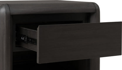 Modus Furniture - Xolani One Drawer Acacia Wood Nightstand in Jaguar - TTXT81 view 4