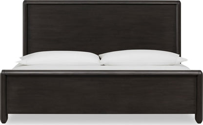Modus Furniture - Xolani Queen-Size Acacia Wood Platform Bed in Jaguar - TTXTH5 view 2