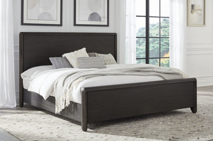 Modus Furniture - Xolani Queen-Size Acacia Wood Platform Bed in Jaguar - TTXTH5 view 10
