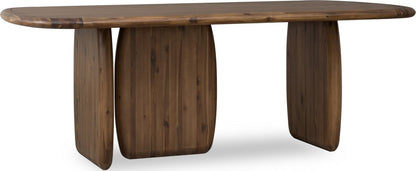 Modus Furniture - Xolani Rectangular Acacia Wood Pedestal Table in Impala - TTXU60 view 1