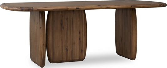 Modus Furniture - Xolani Rectangular Acacia Wood Pedestal Table in Impala - TTXU60 view 1