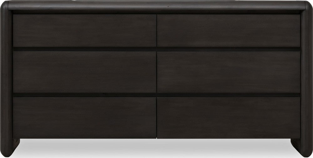 Modus Furniture - Xolani Six Drawer Acacia Wood Dresser in Jaguar - TTXT82 view 2