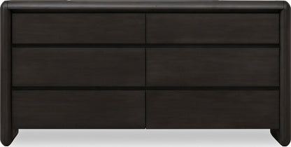 Modus Furniture - Xolani Six Drawer Acacia Wood Dresser in Jaguar - TTXT82 view 2