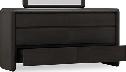 Modus Furniture - Xolani Six Drawer Acacia Wood Dresser in Jaguar - TTXT82 view 3