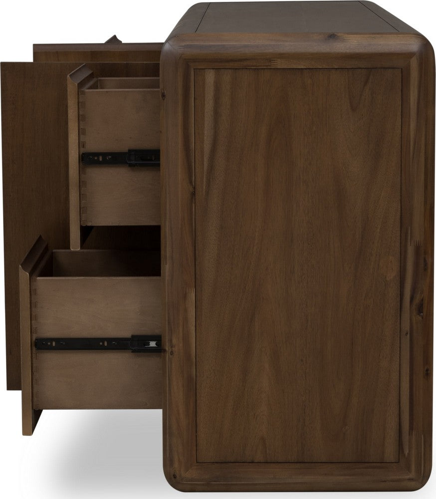 Modus Furniture - Xolani Two Door Four Drawer Acacia Wood Sideboard in Impala - TTXU78 view 4