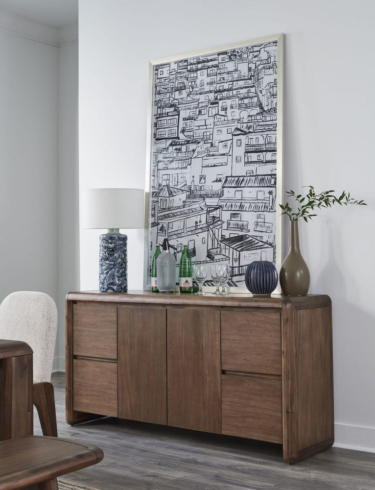 Modus Furniture - Xolani Two Door Four Drawer Acacia Wood Sideboard in Impala - TTXU78 view 9