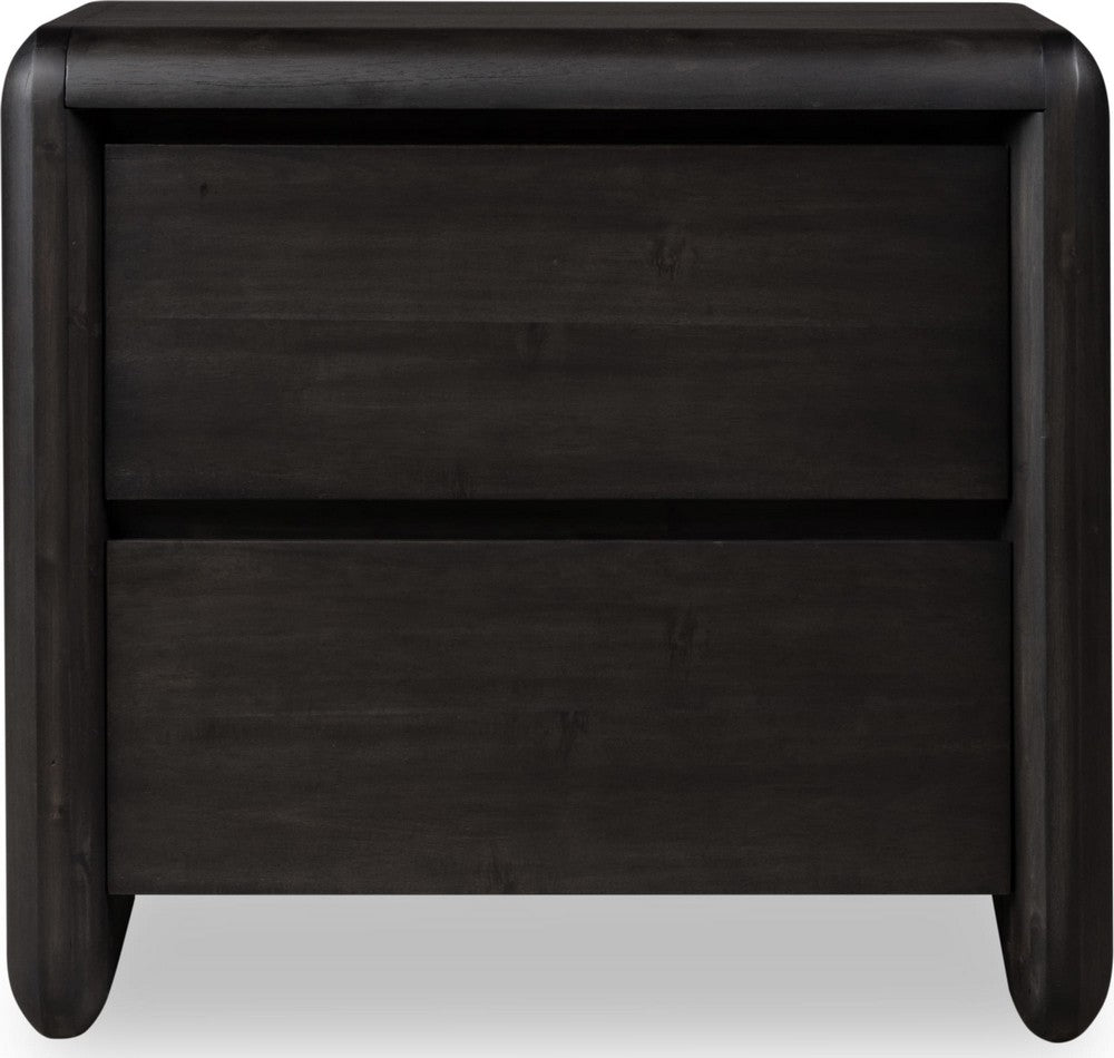 Modus Furniture - Xolani Two Drawer Acacia Wood Nightstand in Jaguar - TTXT81B view 2