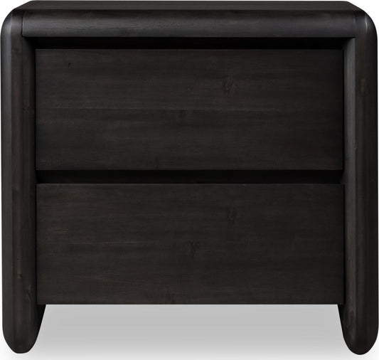Modus Furniture - Xolani Two Drawer Acacia Wood Nightstand in Jaguar - TTXT81B view 2