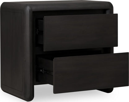 Modus Furniture - Xolani Two Drawer Acacia Wood Nightstand in Jaguar - TTXT81B view 4