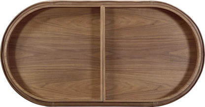Modus Furniture - Yeal Leather Upholstered Storage Coffee Table with Wooden Tray Top and Casters - VG8421 view 4