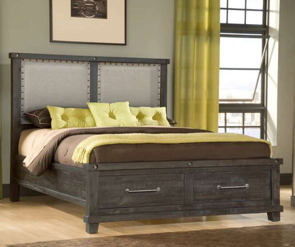 Modus Furniture - Yosemite California King-size Upholstered Footboard Storage Bed in Cafe - 7YC9S6_CLOSEOUT veiw 3