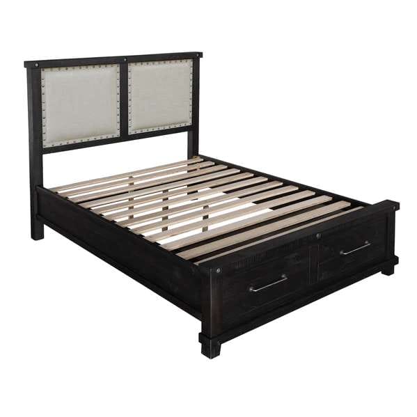 Modus Furniture - Yosemite California King-size Upholstered Footboard Storage Bed in Cafe - 7YC9S6_CLOSEOUT veiw 4