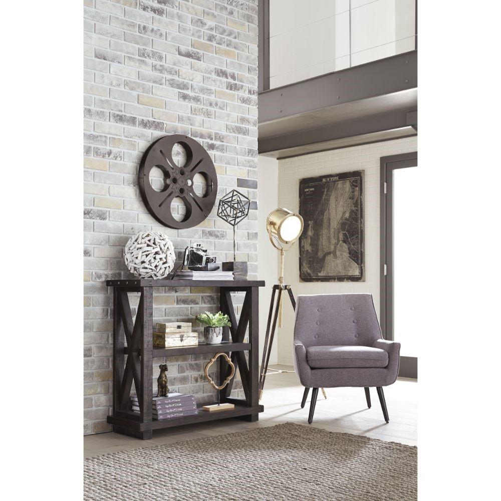 Modus Furniture - Yosemite Solid Wood 36x39in Bookshelf in Cafe veiw 3