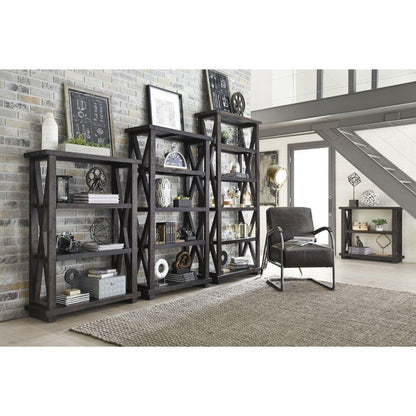 Modus Furniture - Yosemite Solid Wood 36x39in Bookshelf in Cafe veiw 5