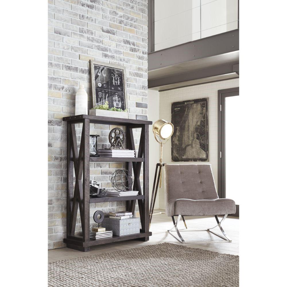 Modus Furniture - Yosemite Solid Wood 54x39in Bookshelf in Cafe veiw 3
