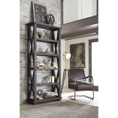 Modus Furniture - Yosemite Solid Wood 82x39in Bookshelf in Cafe veiw 3